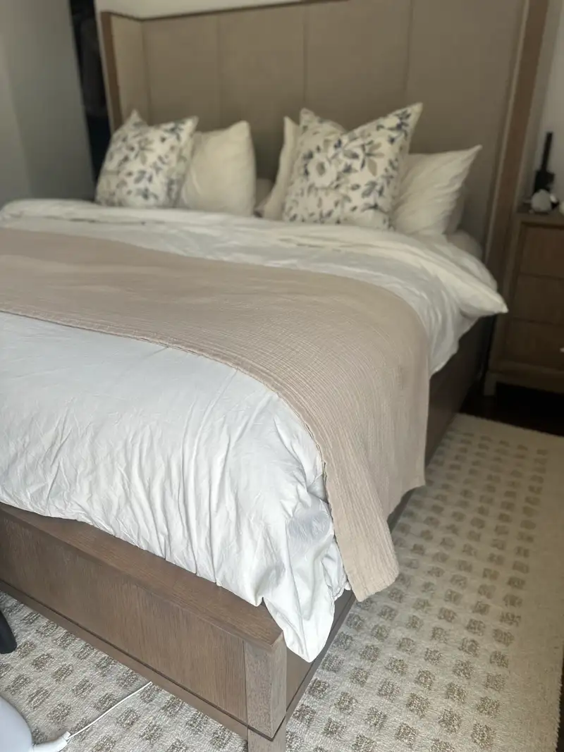 Customer image of Organic Airy Gauze Throw