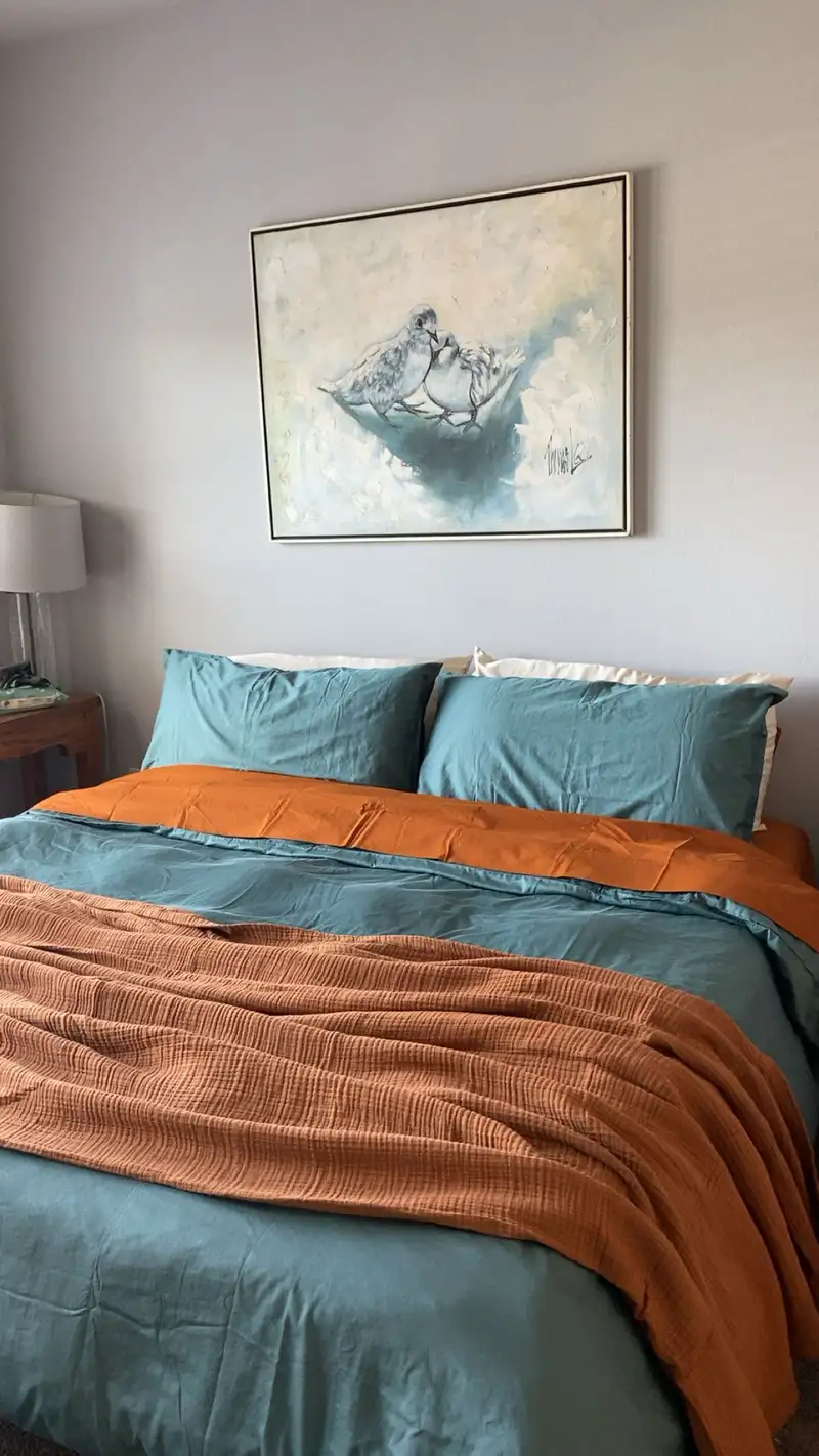 Customer image of Luxury Organic Sateen Duvet Cover Set