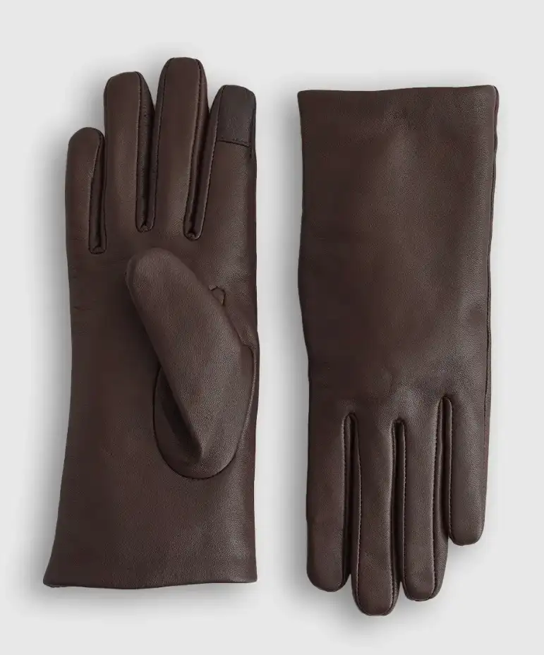 Women's Cashmere Lined Leather Gloves