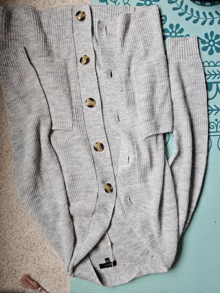 Customer image of Baby Alpaca-Wool Oversized Cardigan 