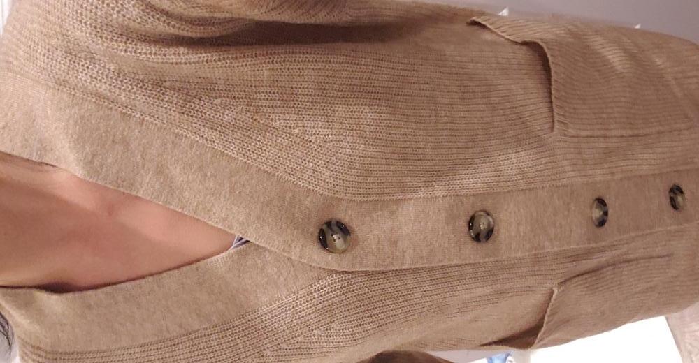 Customer image of Baby Alpaca-Wool Oversized Cardigan 