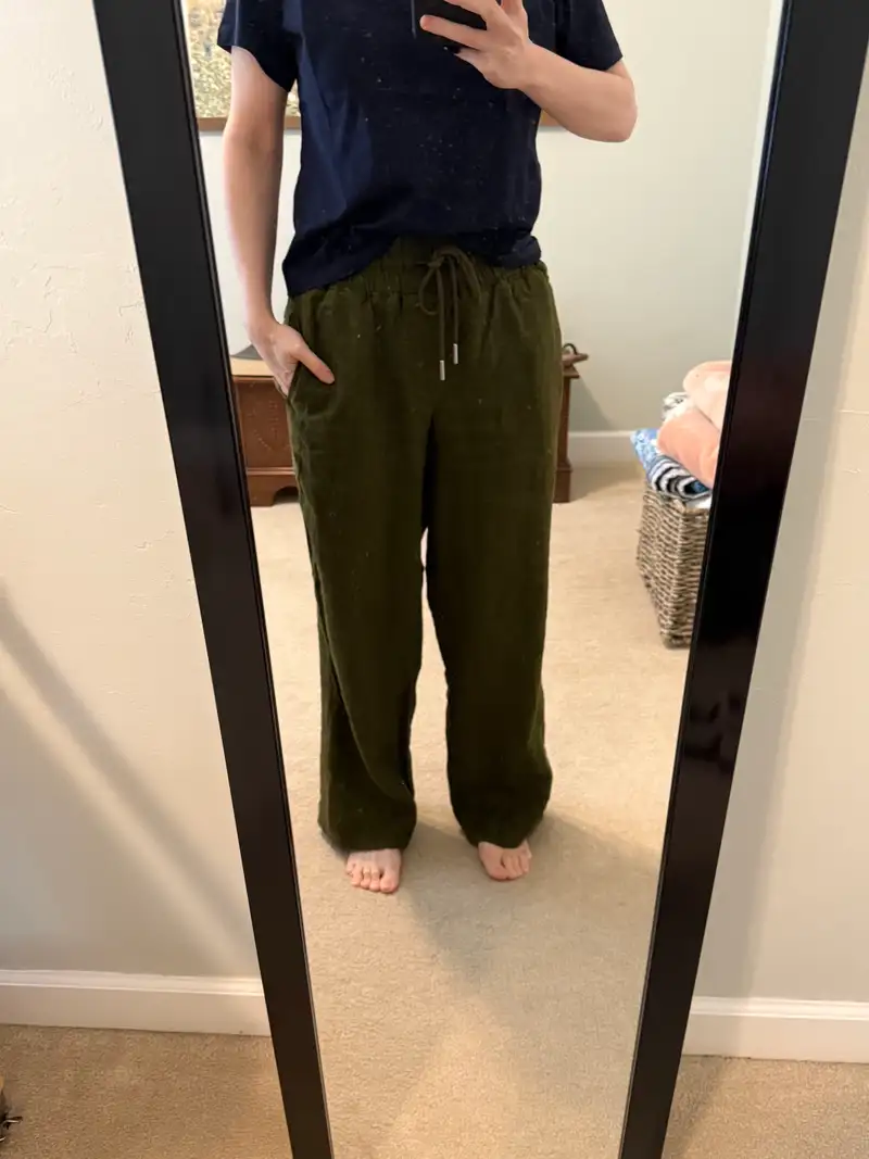 Pantalon Magaschoni Pink En Coton/Lin - Taille 4, Occasion Très Bon État