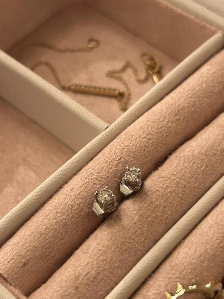 14K Classic Round Studs 0.28 Carat