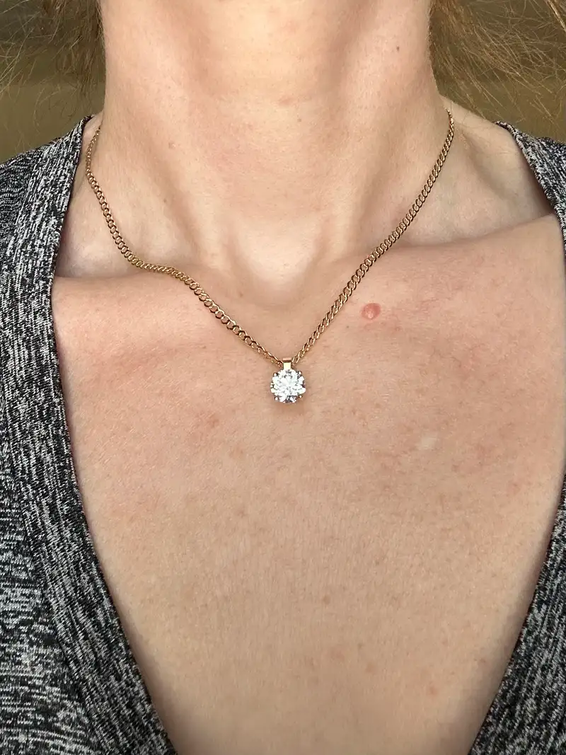 Silver Bold Herringbone Chain Necklace