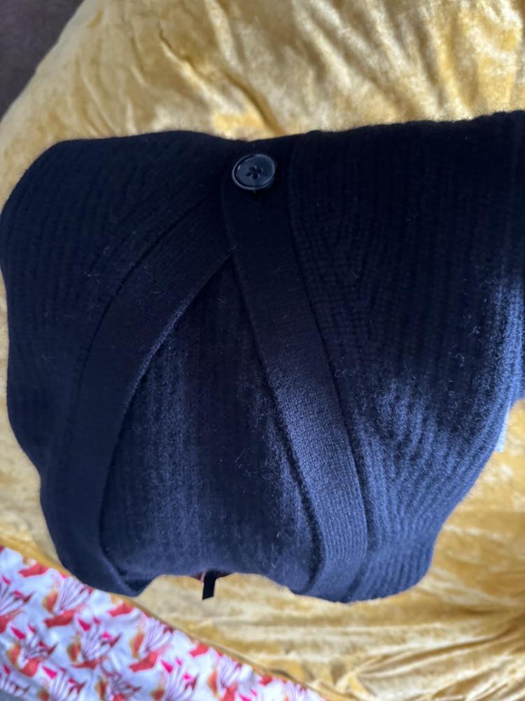 Customer image of Mongolian Spring Cashmere Oversized Boyfriend Cardigan Sweater