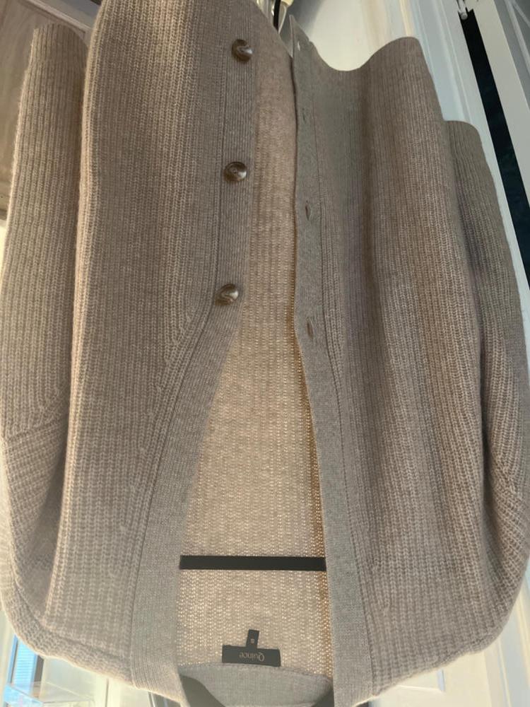 Customer image of Mongolian Spring Cashmere Oversized Boyfriend Cardigan Sweater