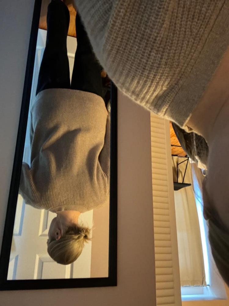 Customer image of Mongolian Spring Cashmere Oversized Boyfriend Cardigan Sweater