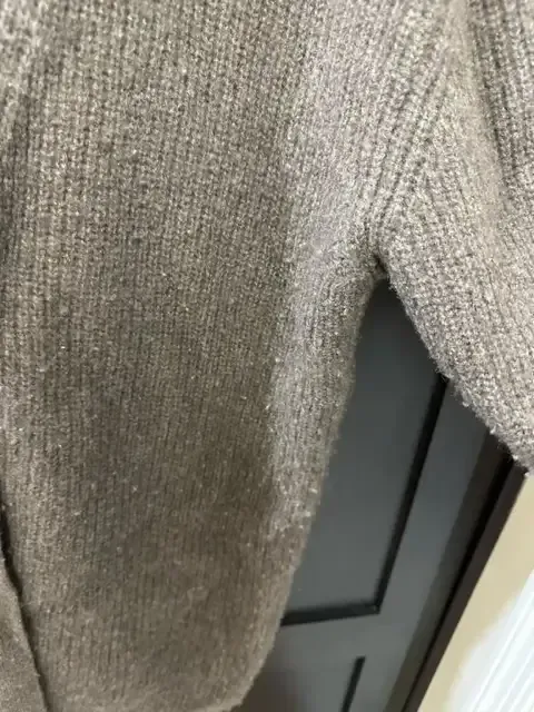 Customer image of Mongolian Spring Cashmere Oversized Boyfriend Cardigan Sweater