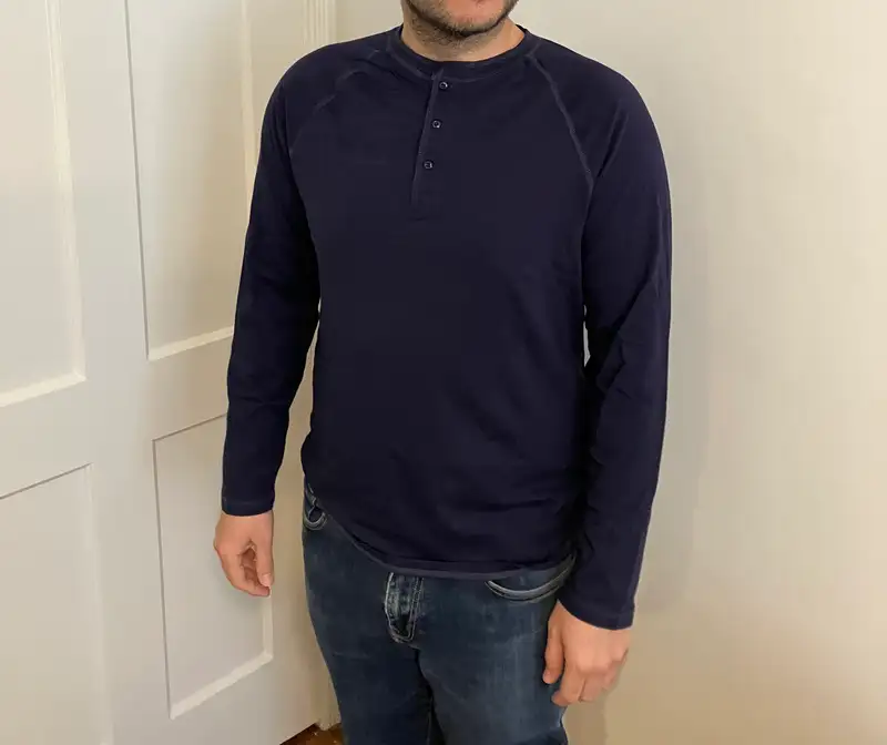 Mongolian Cashmere Henley Sweater