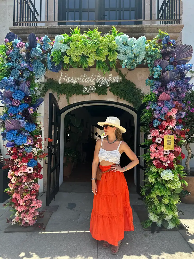 Customer image of 100% Organic Cotton Poplin Tiered Maxi Skirt