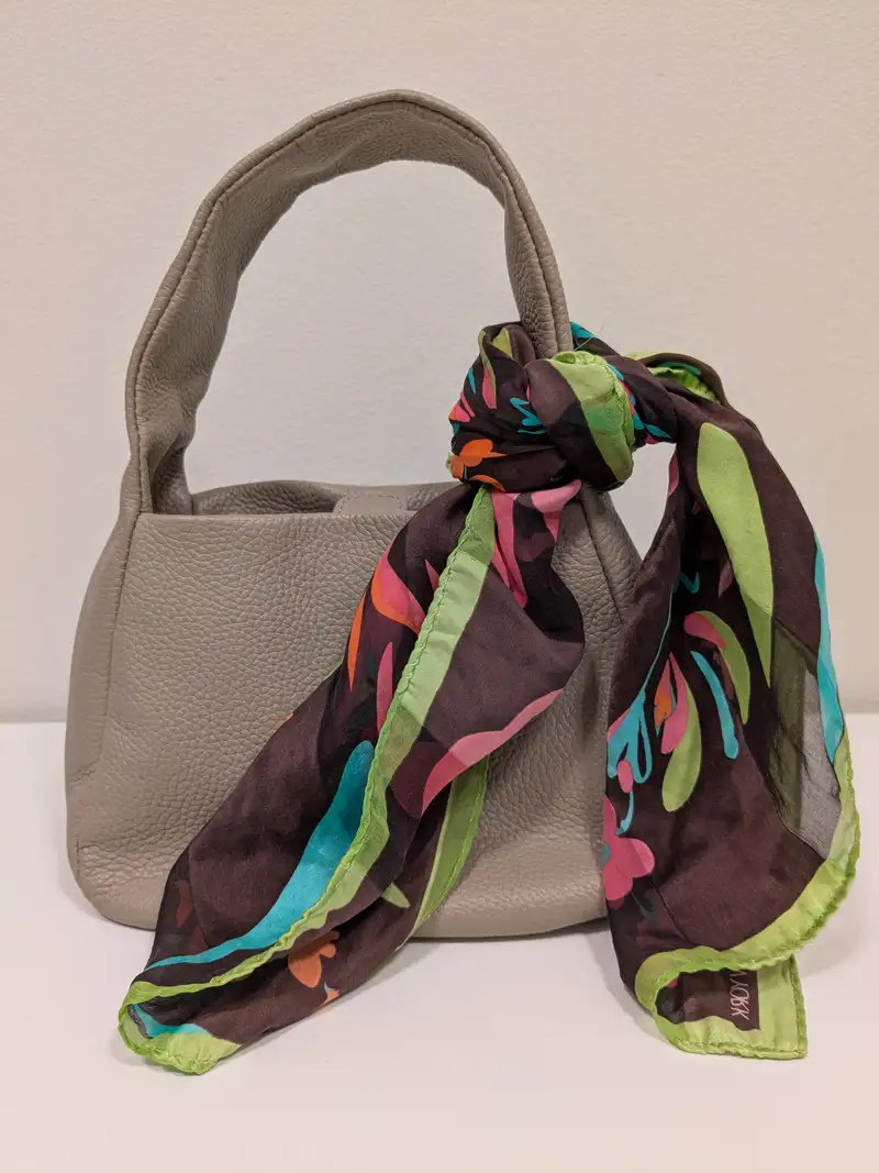 ハンドバッグ LILAC LEATHER MINI BOW HANDBAG Self Portrait Mini bow bag in lilac shiny leather