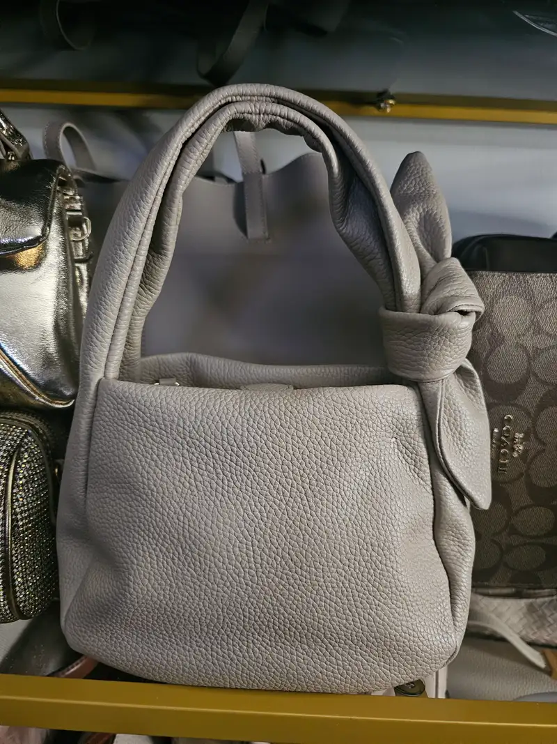 ハンドバッグ LILAC LEATHER MINI BOW HANDBAG Italian Leather Mini Bow Bag