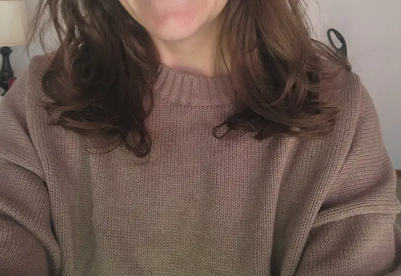 Customer image of 100% Organic Cotton Boyfriend Crew Sweater