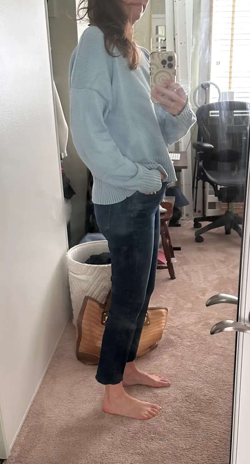 Customer image of 100% Organic Cotton Boyfriend Crew Sweater