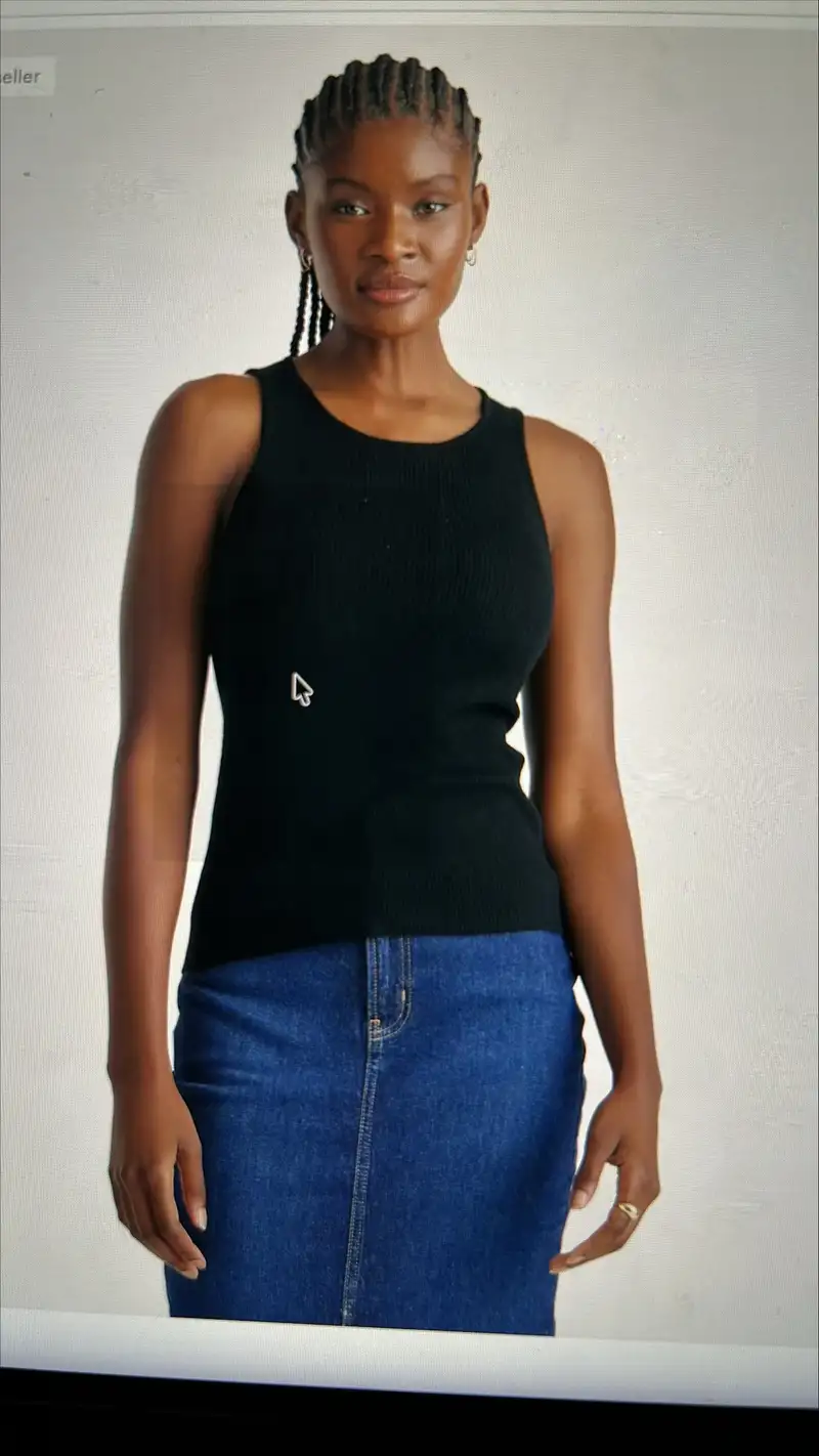 トップス PICEA Ex. BABY CASHMERE RIB TANK TOP Featherweight Cashmere Ribbed Tank