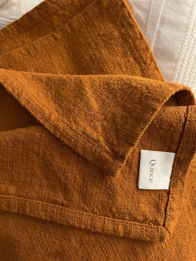 Organic Cotton Napkins in Warm White