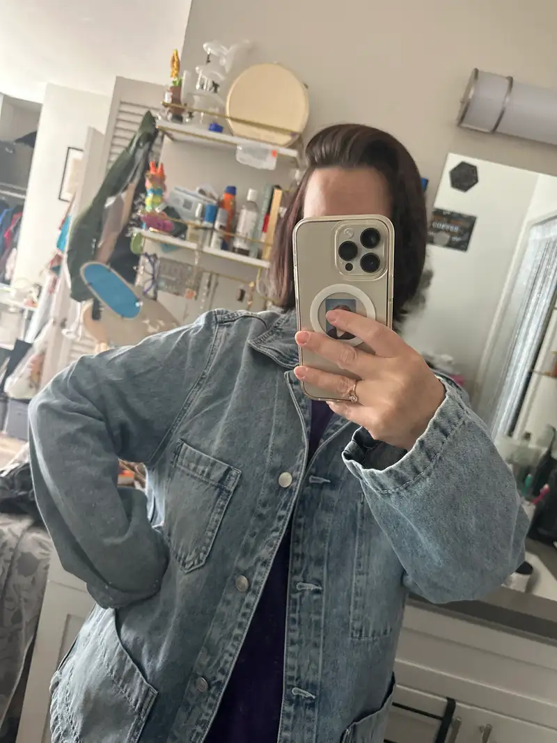 100% Organic Cotton Denim Chore Jacket | Quince Canada