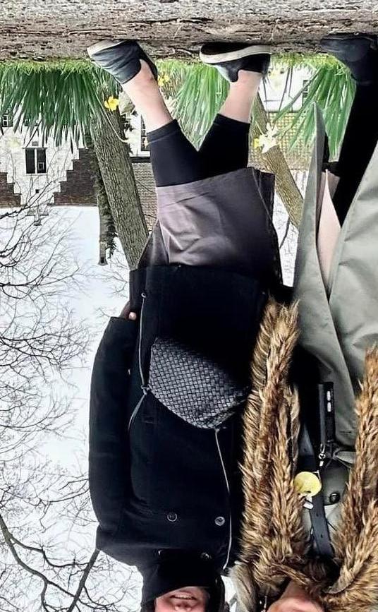 Customer image of Italian Leather Handwoven Pouch Crossbody Clutch