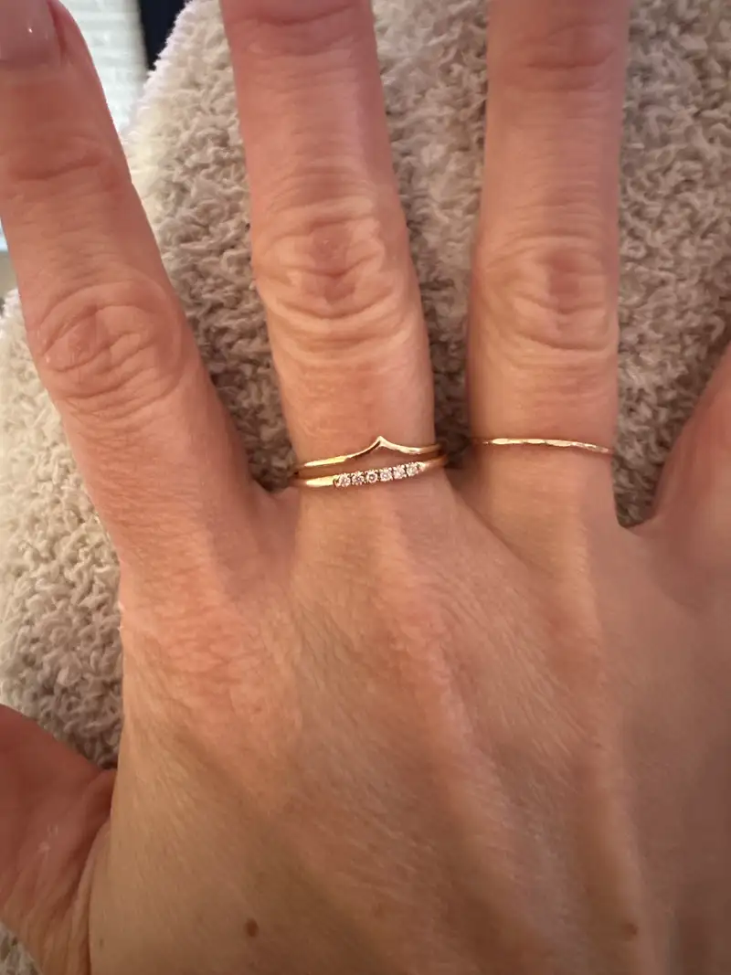 14K Gold Wishbone Ring