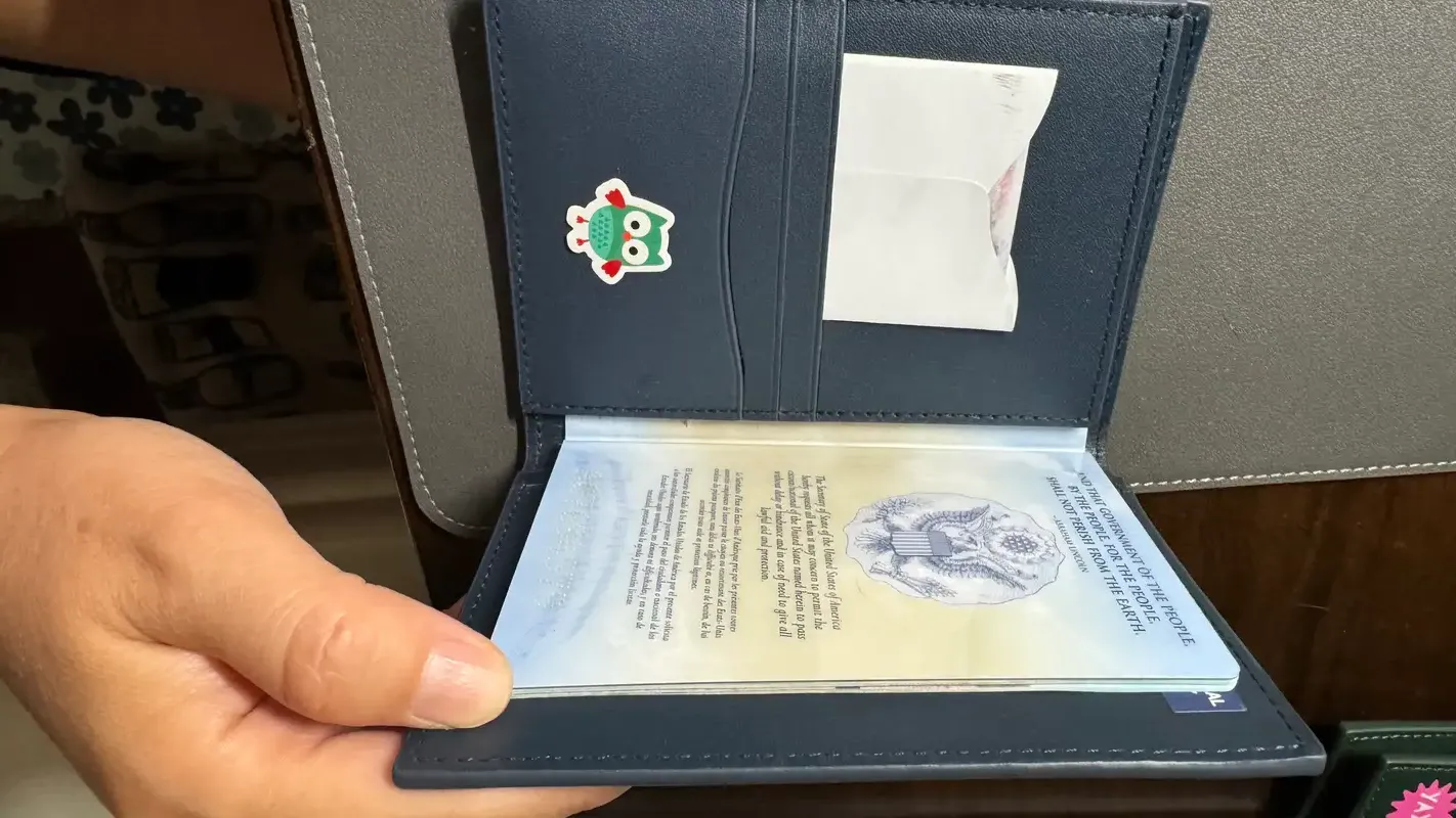 Nappa Leather RFID Blocking Passport Holder