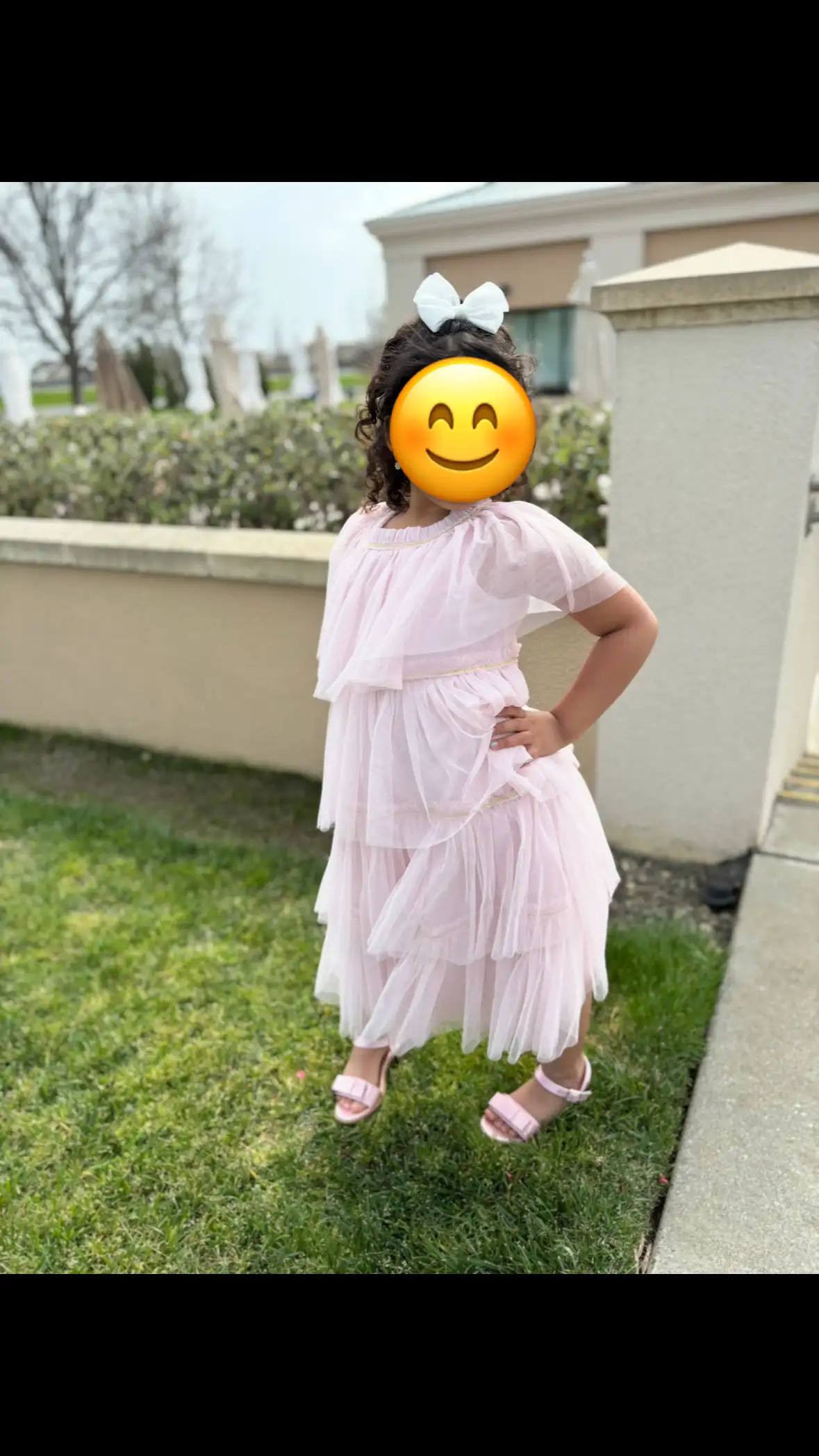 Recycled Tulle Tiered Dress