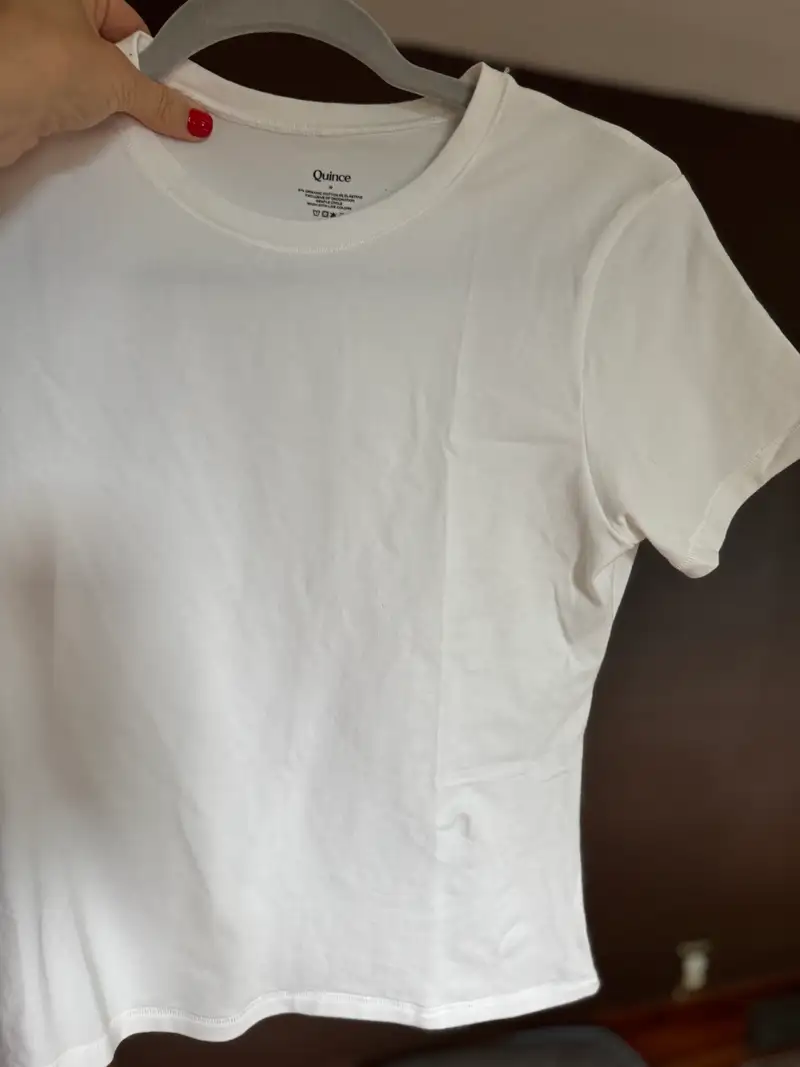 Stretch Cotton Jersey Fitted T-Shirt