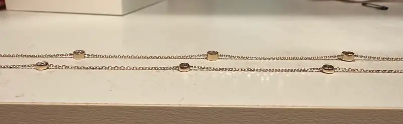 Silver Bold Herringbone Chain Necklace