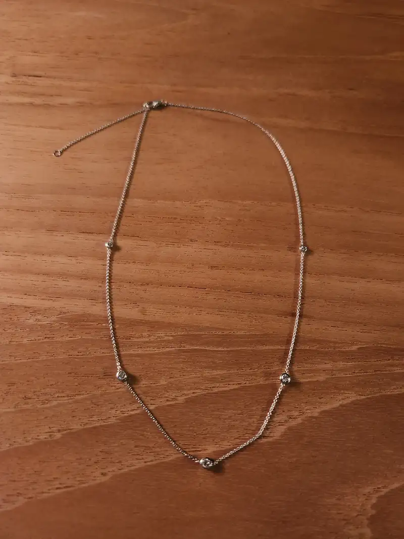 Silver Bold Herringbone Chain Necklace