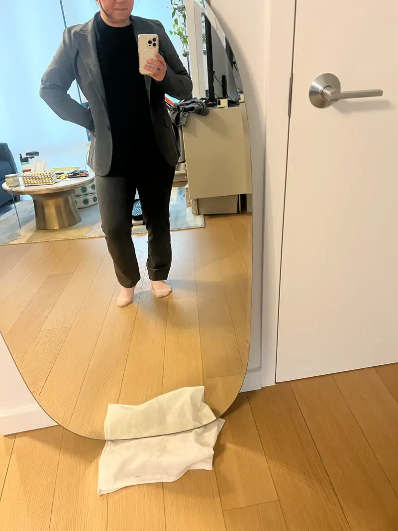 Customer image of Ultra-Stretch Ponte Straight Leg Pants