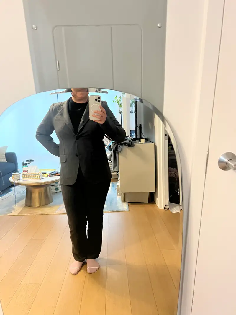 Customer image of Ultra-Stretch Ponte Straight Leg Pants