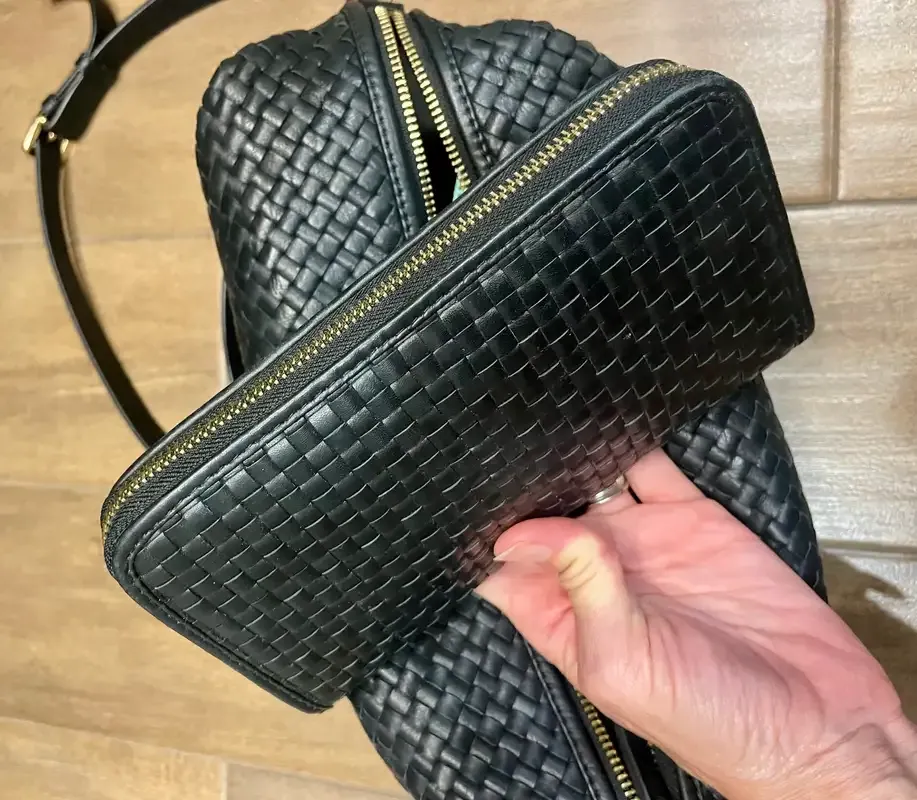 Italian Leather Handwoven Convertible Crossbody