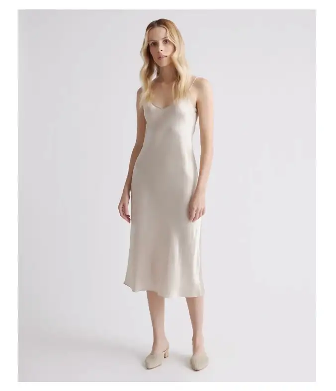 v neck satin dress Emeline V-Neck Maxi Spring Occasion Dress for high slit for a Color:Bright Olive First_Communion