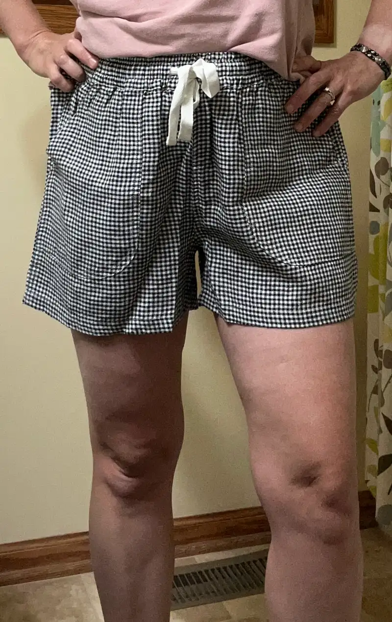 Customer image of 100% European Linen Shorts