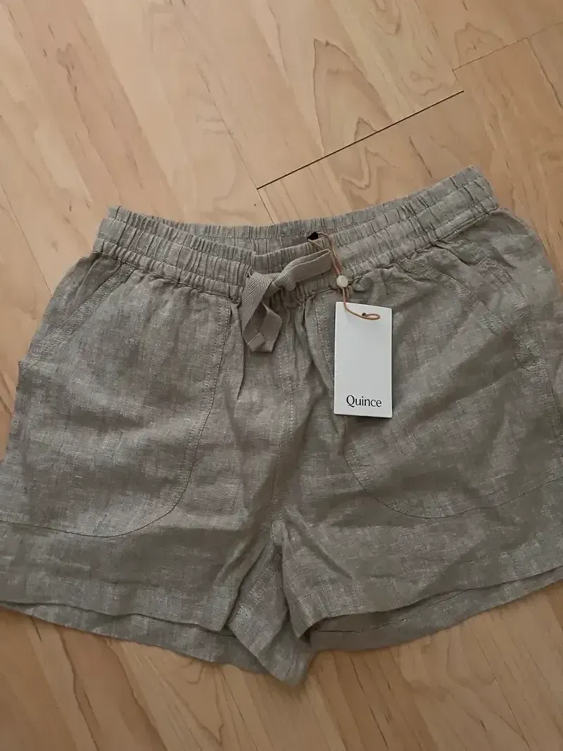 Customer image of 100% European Linen Shorts