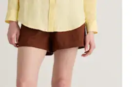 Customer image of 100% European Linen Shorts