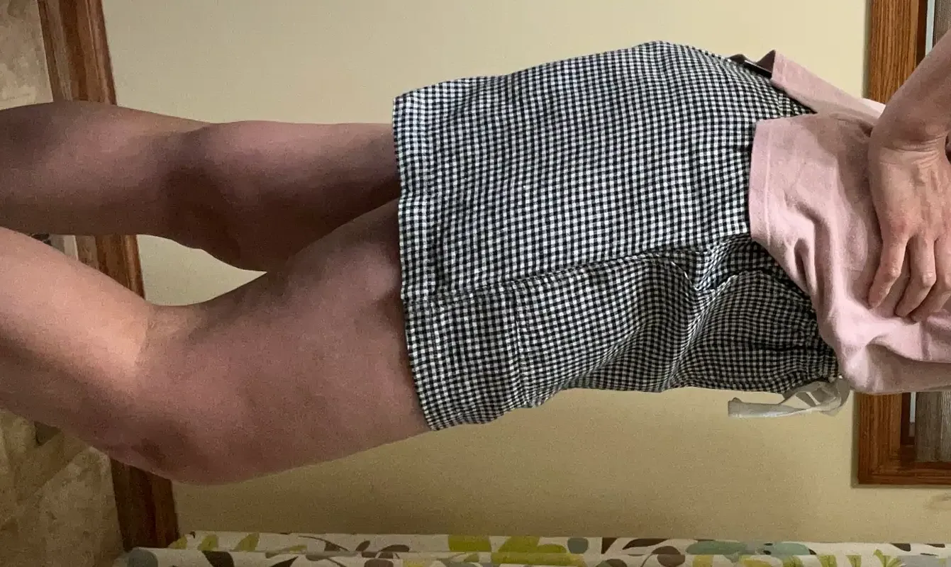 Customer image of 100% European Linen Shorts