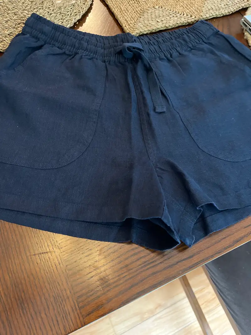 Customer image of 100% European Linen Shorts
