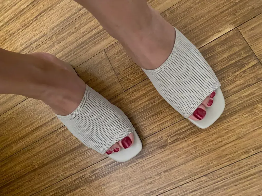 Italian Leather Knitted Heel Mule