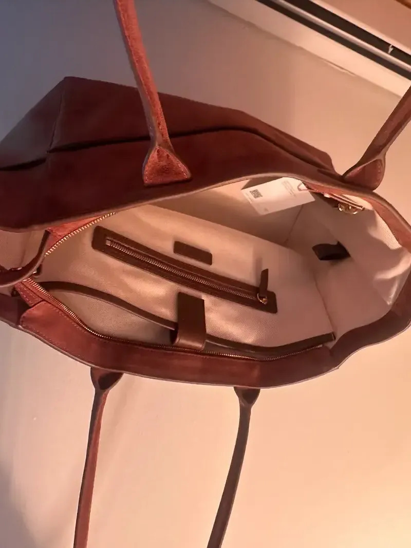 ★ANOETIC★ SUEDE TOTE BAG WITH CARDCASE_2COLOR Designer fashion, Seoul-fully created | W Concept