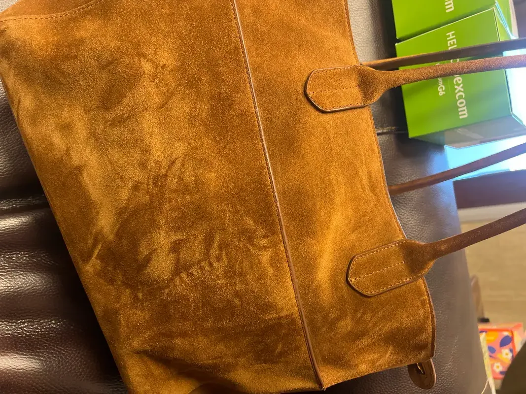 Italian Leather Triple Compartment Shopper Tote