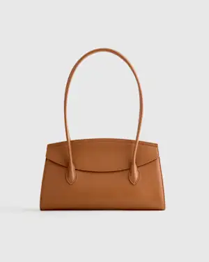 Italian Leather Double Strap Shoulder Bag