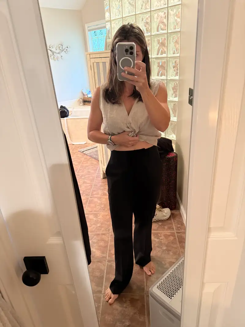 Italian Wool Straight Leg Pants