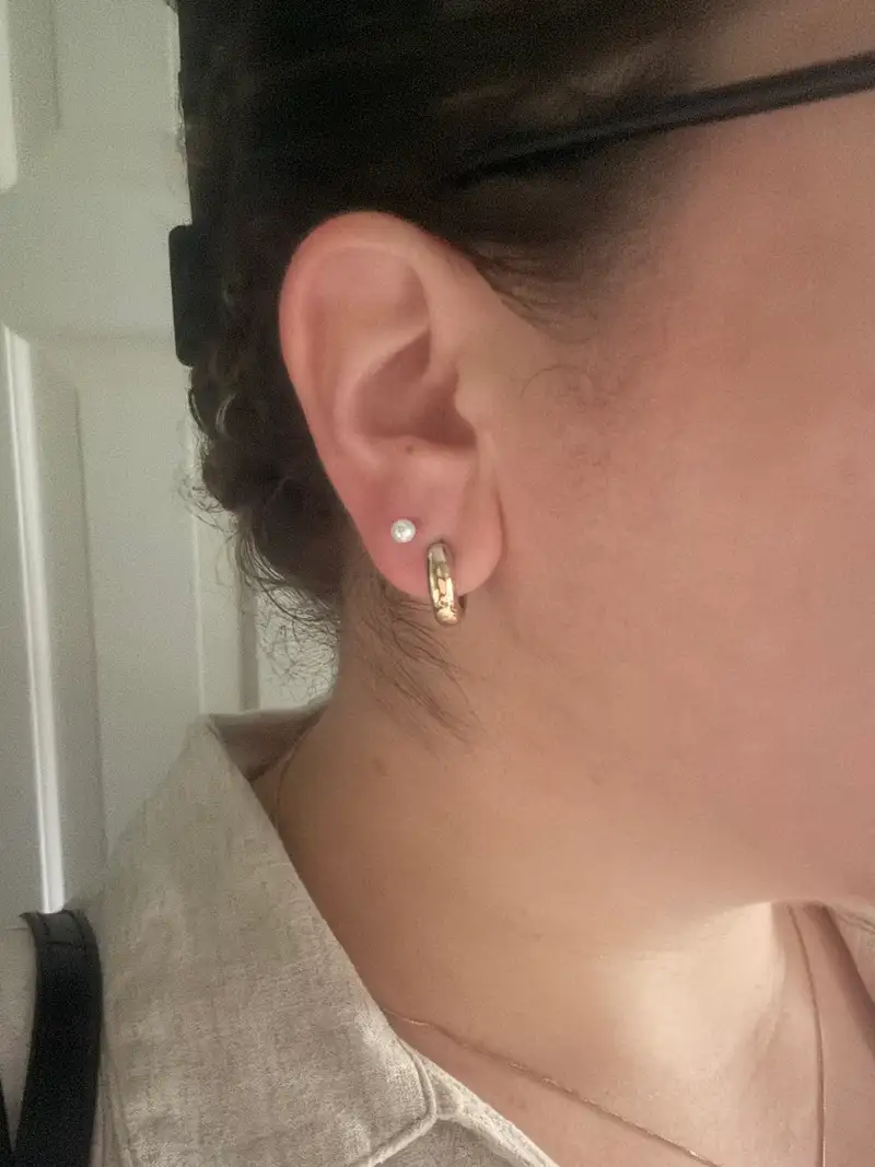 14K Gold Freshwater Cultured Pearl Studs