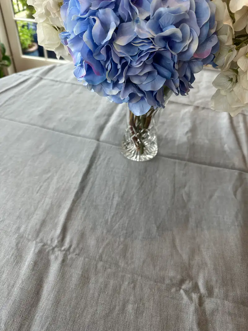 European Linen Fringe Tablecloth