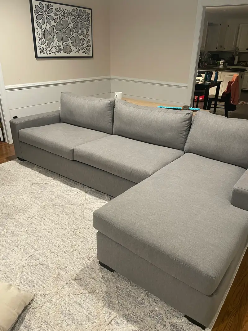 Stillman Performance Velvet Chaise Sectional in Java