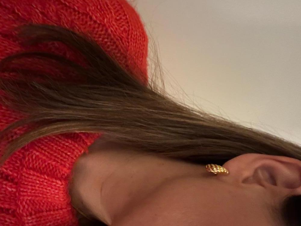 Super cute croissant Hoops