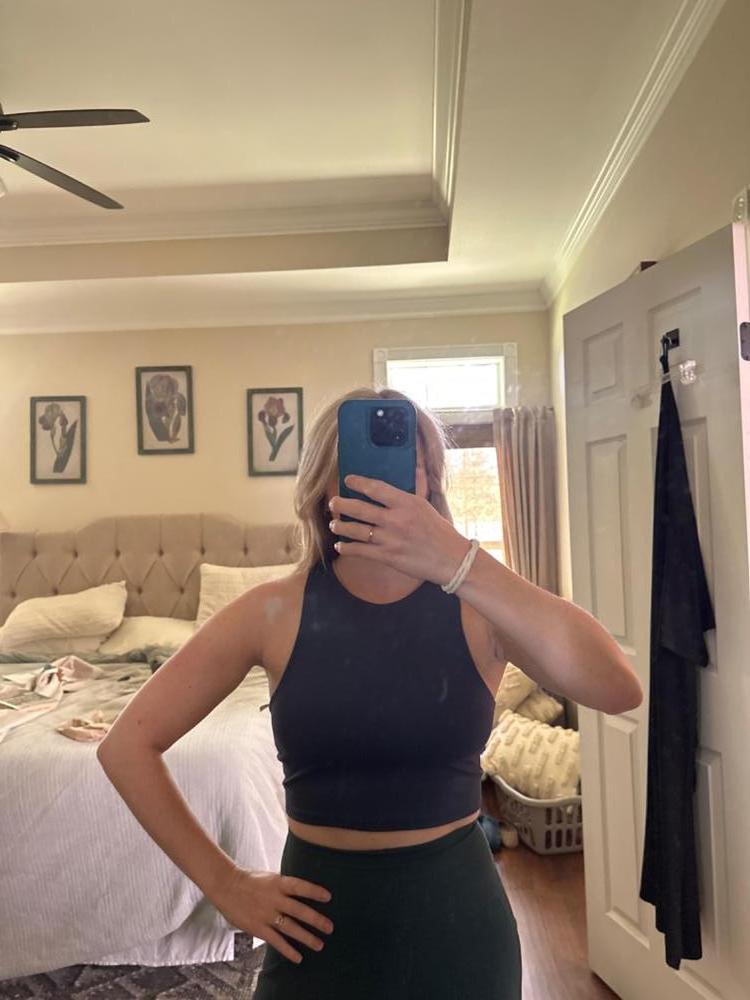 Customer image of Ultra-Soft High-Neck Cropped Tank