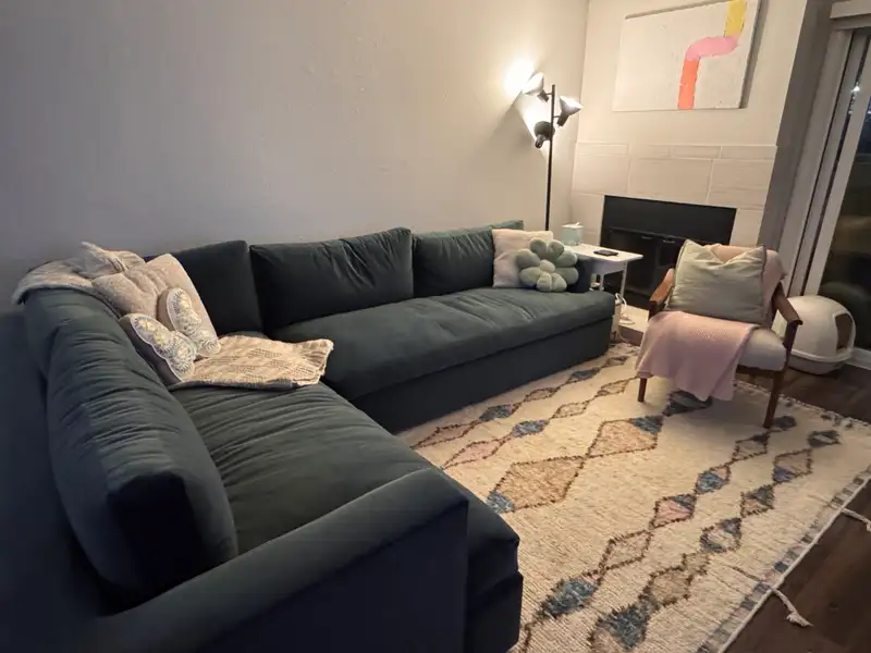 Bruno Leather Chaise Sectional