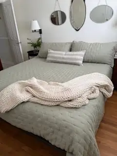 Organic Cotton Basketweave Quilt Set