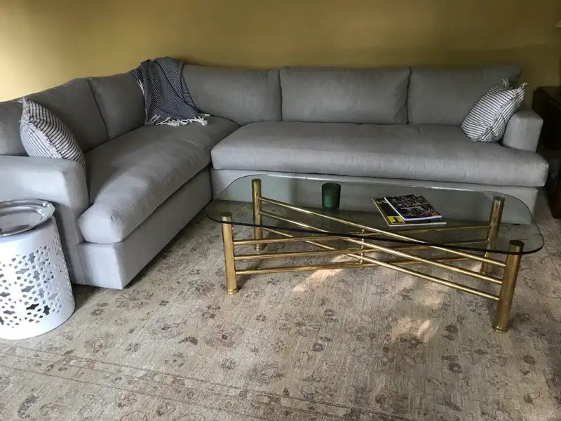 Bruno Leather Chaise Sectional